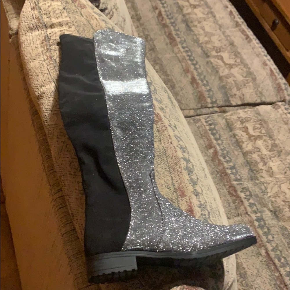 Silver Unisa knee high boots